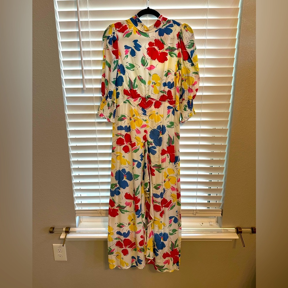 RIXO *NWOT* floral high- low dress - never worn- purchased at Saks